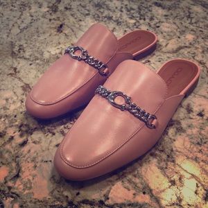 Coach petal pink mules